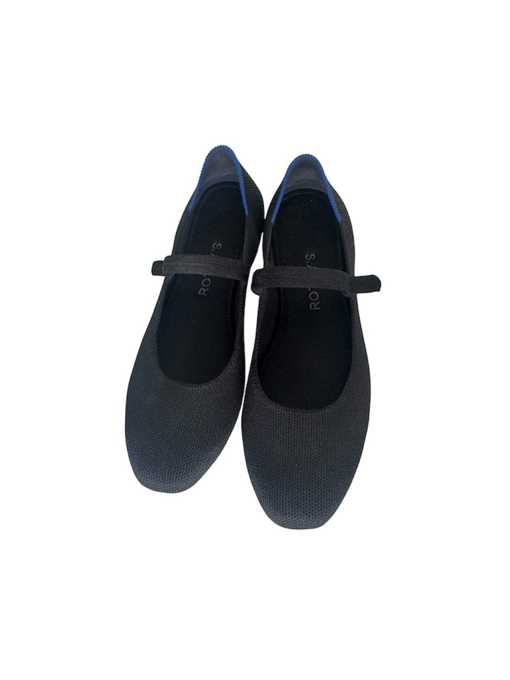 Rothy's The Square Mary Jane Washable Flats Black Size 7 - Picture 2 of 10